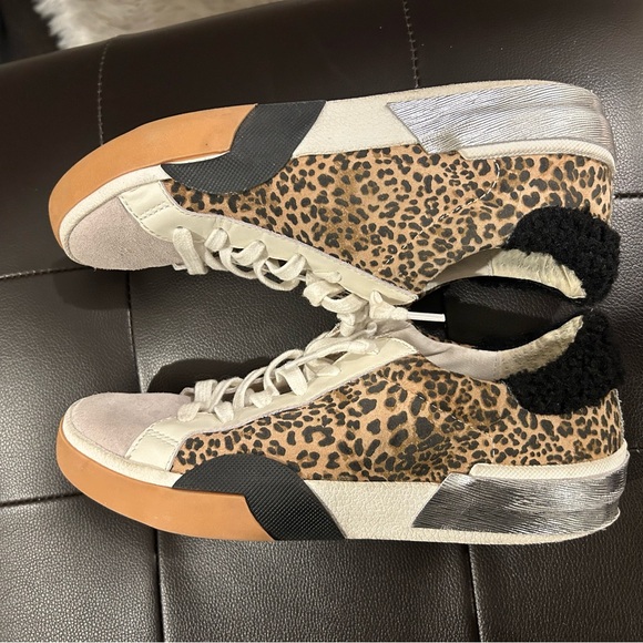 Zina Leopard Plush Sneakers - Picture 8 of 16